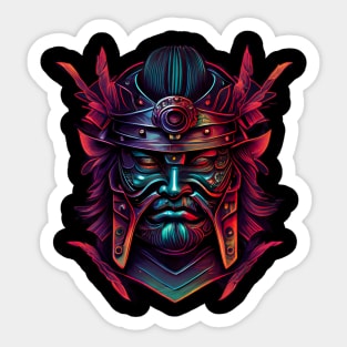 Samurai Mask Sticker